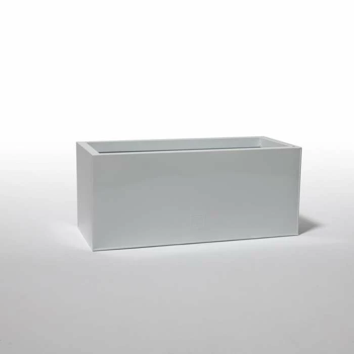 75cm Trough Zinc White Gloss Dipped Galvanised Planter 4 75cm Trough Zinc White Gloss Dipped Galvanised Planter - Image 2