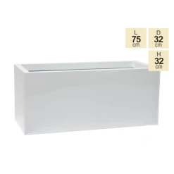 75cm Trough Zinc White Gloss Dipped Galvanised Planter 11 75cm Trough Zinc White Gloss Dipped Galvanised Planter -Planters Outlet Store PP40759 main image 5a88