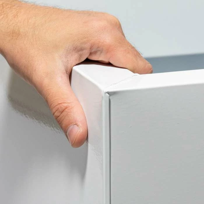 60cm Cube Zinc White Gloss Dipped Galvanised Planter 3 60cm Cube Zinc White Gloss Dipped Galvanised Planter