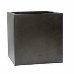 60cm Cube Zinc Silver & Black Textured Dipped Galvanised Planter 9 60cm Cube Zinc Silver & Black Textured Dipped Galvanised Planter -Planters Outlet Store PP40763 feed image bd51