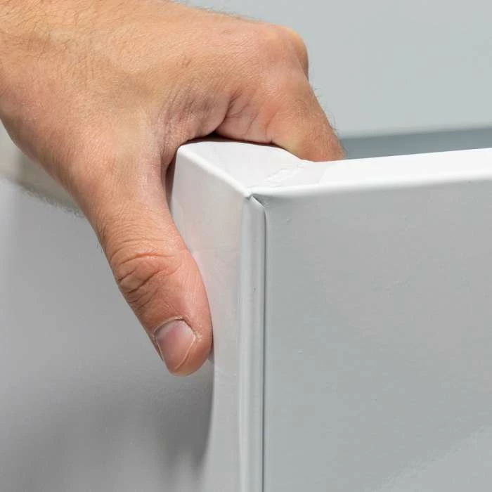 40cm Cube Zinc White Gloss Dipped Galvanised Planter 4 40cm Cube Zinc White Gloss Dipped Galvanised Planter - Image 2