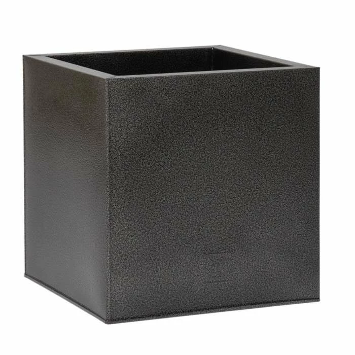 40cm Cube Zinc Silver & Black Textured Dipped Galvanised Planter 7 40cm Cube Zinc Silver & Black Textured Dipped Galvanised Planter - Image 5
