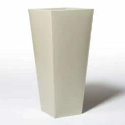 90cm Flared Square Zinc Ivory Textured Dipped Galvanised Planter 8 90cm Flared Square Zinc Ivory Textured Dipped Galvanised Planter -Planters Outlet Store PP40770 add image 2 9e6f