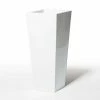 90cm Flared Square Zinc White Gloss Dipped Galvanised Plante 2 90cm Flared Square Zinc White Gloss Dipped Galvanised Plante -Planters Outlet Store PP40771 add image 1 7b3e