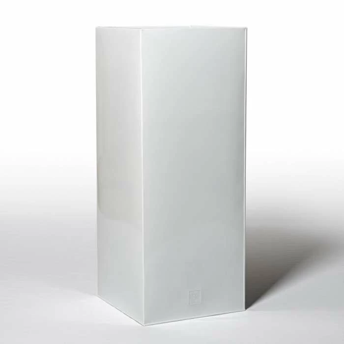 100cm Tall Cube Zinc White Gloss Dipped Galvanised Planter 3 100cm Tall Cube Zinc White Gloss Dipped Galvanised Planter