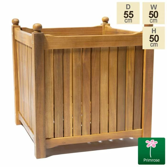 50cm Cube Hardwood Planter 3 50cm Cube Hardwood Planter