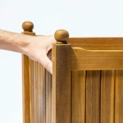 30cm Cube Hardwood Planter 11 30cm Cube Hardwood Planter -Planters Outlet Store PP40784 add image 2 c7c7