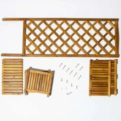 80cm Trough With Trellis Hardwood Planter 10 80cm Trough With Trellis Hardwood Planter -Planters Outlet Store PP40789 add image 3 a0cb