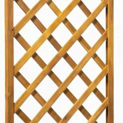 80cm Trough With Trellis Hardwood Planter