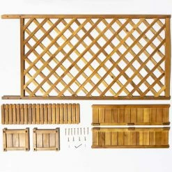 180cm Trough With Trellis Hardwood Planter 10 180cm Trough With Trellis Hardwood Planter -Planters Outlet Store PP40790 add image 3 f427