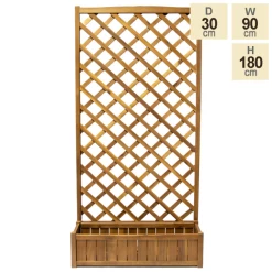 180cm Trough With Trellis Hardwood Planter 11 180cm Trough With Trellis Hardwood Planter -Planters Outlet Store PP40790 main image f222