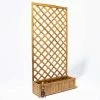 180cm Trough With Trellis Hardwood Planter 2 180cm Trough With Trellis Hardwood Planter -Planters Outlet Store PP40790 rollover image 64ac
