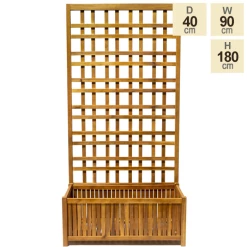 180cm Narrow Trough With Trellis Hardwood Planter 9 180cm Narrow Trough With Trellis Hardwood Planter -Planters Outlet Store PP40791 main image fa0d
