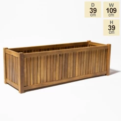109cm Trough Hardwood Planter -Planters Outlet Store PP40793 main image 96ff