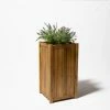 85cm Tall Cube Wooden Planter 1 85cm Tall Cube Wooden Planter -Planters Outlet Store PP40794 rollover image 131b