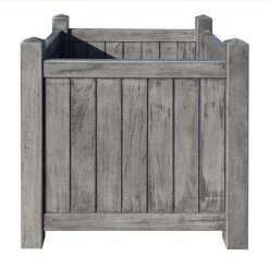 48.5cm Alderley Grey Square Hardwood Planter Planter by Rowlinson® 10 48.5cm Alderley Grey Square Hardwood Planter Planter by Rowlinson® -Planters Outlet Store PP6085 add image 1 fca5