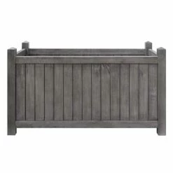 80cm Alderley Grey Rectangular Hardwood Planter by Rowlinson® -Planters Outlet Store PP6086 add image 2 3a37
