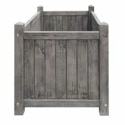 80cm Alderley Grey Rectangular Hardwood Planter by Rowlinson® -Planters Outlet Store PP6086 add image 3 871e