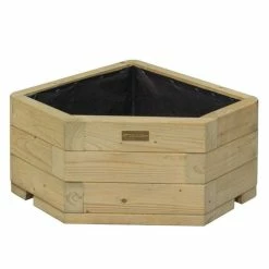 30cm Marberry Corner Hardwood Planter by Rowlinson® -Planters Outlet Store PP6087 add image 1 513d