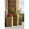 Set of 3 Wooden Contemporary Slatted Planters 1 Set of 3 Wooden Contemporary Slatted Planters -Planters Outlet Store PP6089 main image d57e