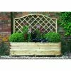 6ft Wooden Venice Trough and Trellis Planter 2 6ft Wooden Venice Trough and Trellis Planter -Planters Outlet Store PP6091 main image a2ed