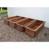 Charles Taylor Wooden Garden Set of 4 1.09m x 31.5cm Trough Planters 2 Charles Taylor Wooden Garden Set of 4 1.09m x 31.5cm Trough Planters -Planters Outlet Store PP6097 main image 420d