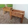 Charles Taylor Wooden Garden Set of 2 82cm x 72cm Raised Wiltshire Troughs 2 Charles Taylor Wooden Garden Set of 2 82cm x 72cm Raised Wiltshire Troughs -Planters Outlet Store PP6099 main image 0bb4