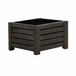 38cm Grey Wooden Cube Patio Planter 12 38cm Grey Wooden Cube Patio Planter -Planters Outlet Store PP8014 add image 3 0c3a