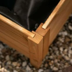 40cm Natural Wooden Cube Patio Planter 10 40cm Natural Wooden Cube Patio Planter -Planters Outlet Store PP8018 add image 1 1b45