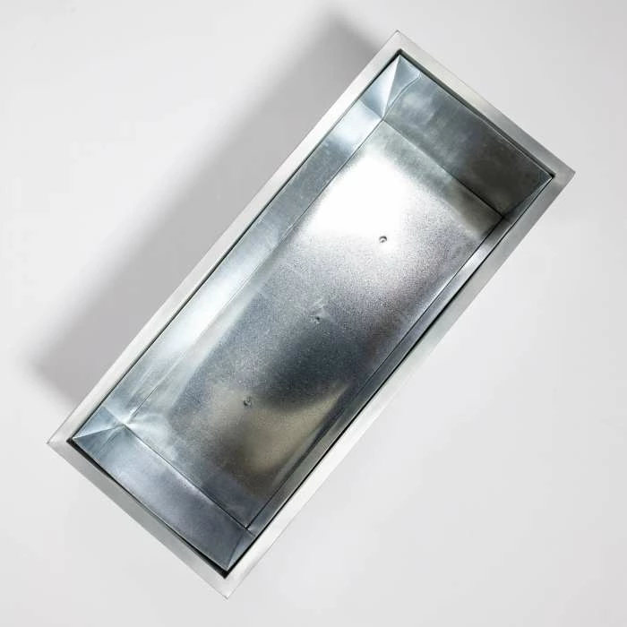 100cm Zinc Galvanised Silver Trough 4 100cm Zinc Galvanised Silver Trough - Image 2