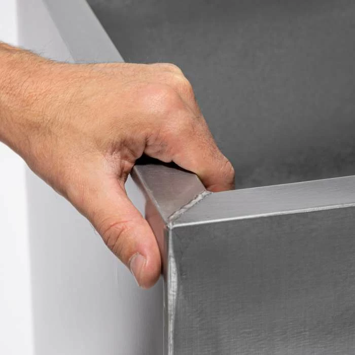 100cm Zinc Galvanised Silver Trough 5 100cm Zinc Galvanised Silver Trough - Image 3