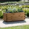 1m Pine Raised Trough Planter 2 1m Pine Raised Trough Planter -Planters Outlet Store small trough planter lifestyle 8309